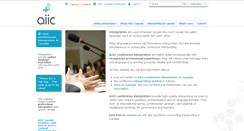 Desktop Screenshot of canada.aiic.net